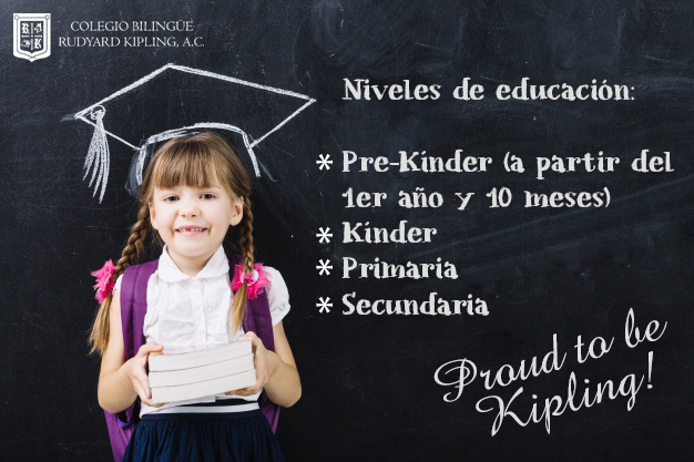 Tu hij@ puede ingresar al Colegio Rudyard Kipling en cualquiera de los niveles.