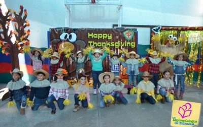 Celebración Thanksgiving Day. Grupo 1o Azul, Centro Educativo Mi Mundo.