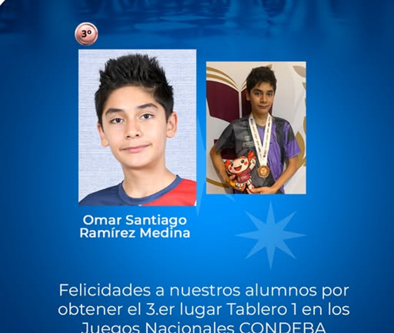 ¡Felicidades a Omar Santiago Ramírez Medina! 👏🎉