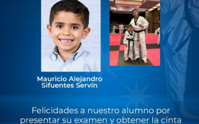 ¡Felicidades a Mauricio Alejandro Sifuentes Servín! 🥋🎉